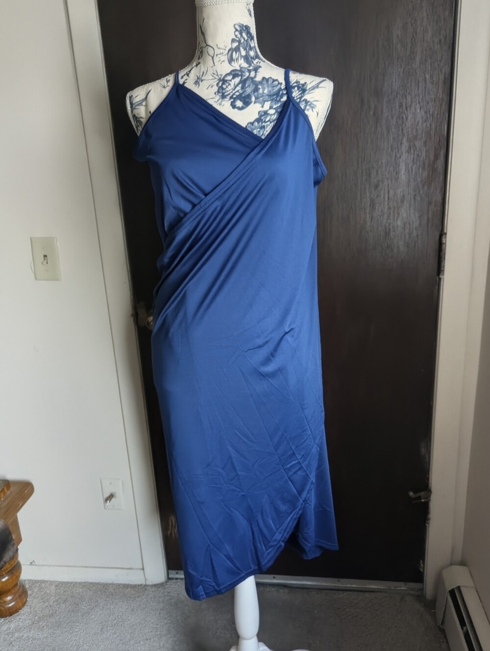 Blue Wrap Beach Cover Up